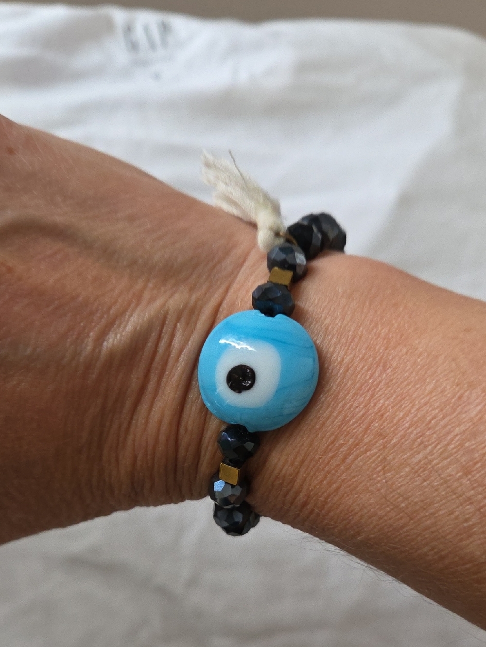 Blue Evil Eye Beaded Bracelet - Women Jewelry